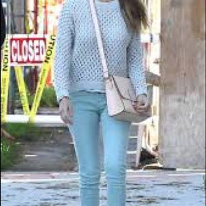 III BECA BY JOY GRYSON MEDIUM OLIVE TAN LEATHER CROSSBODY